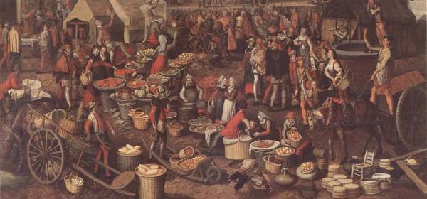Pieter Aertsen Market Scene(Ecce Homo fragment) (mk14) Germany oil painting art